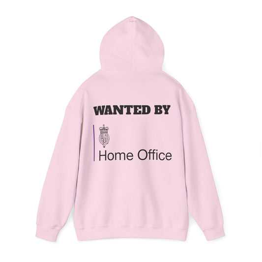 Wanted by the Home Office - Unisex White Hoodie