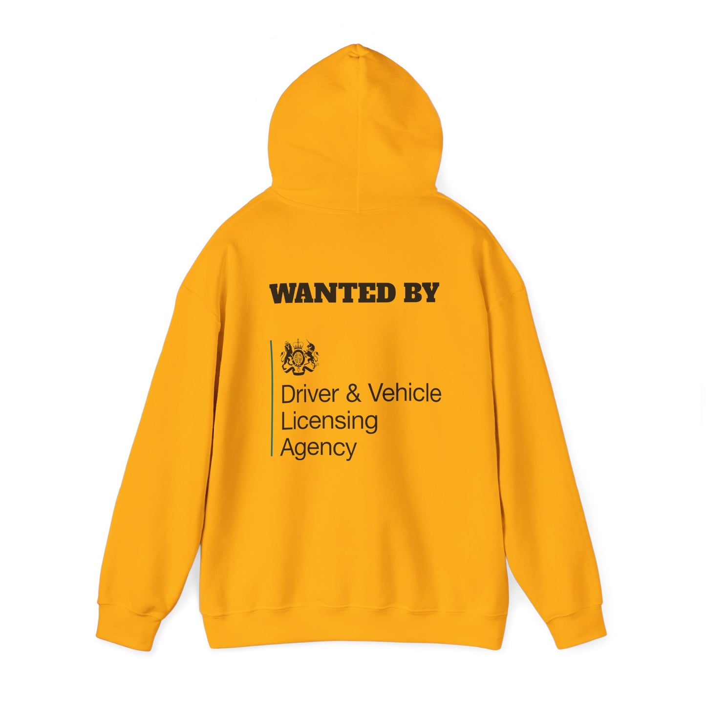 Wanted by the DVLA - Unisex White Hoodie