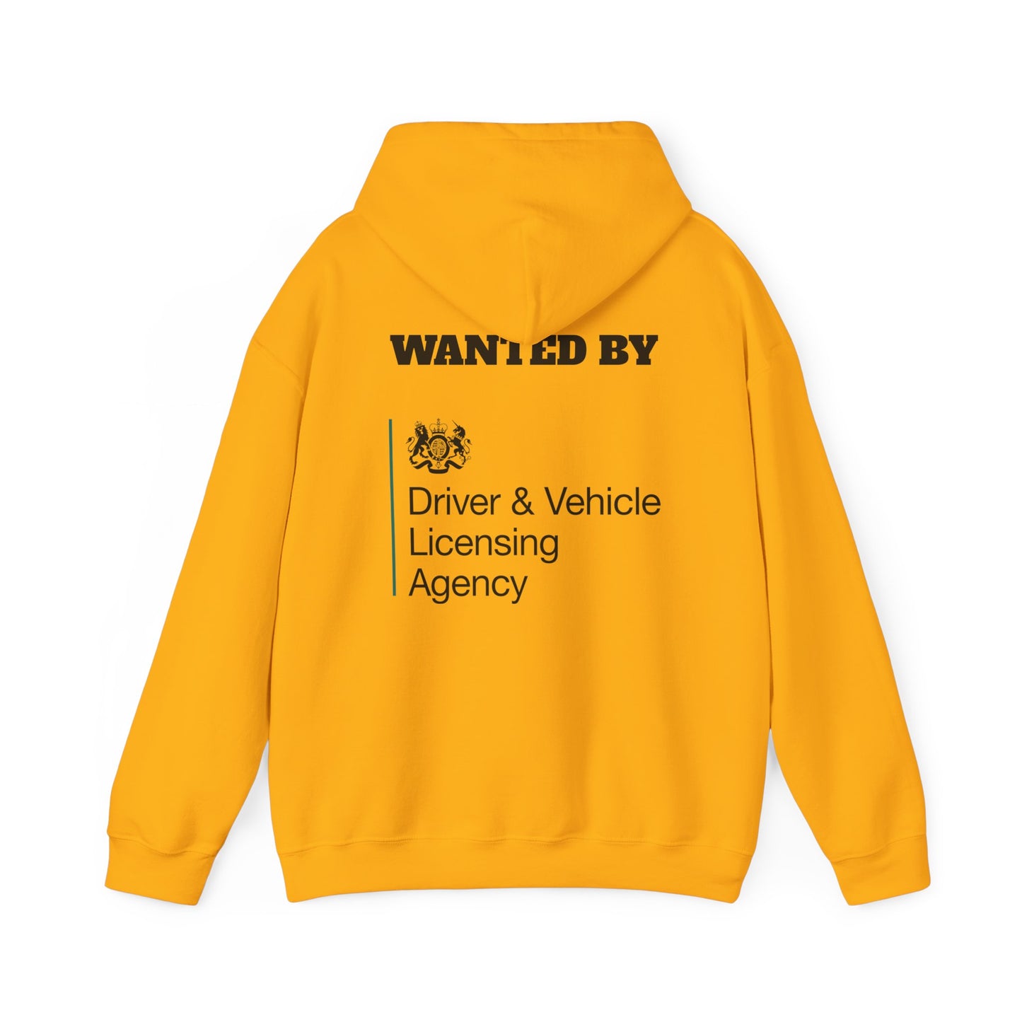 Wanted by the DVLA - Unisex White Hoodie