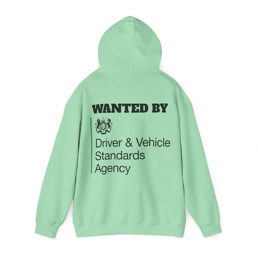 Wanted by the DVSA - Unisex White Hoodie