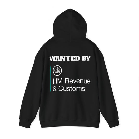 Wanted by the HMRC - Unisex White Hoodie